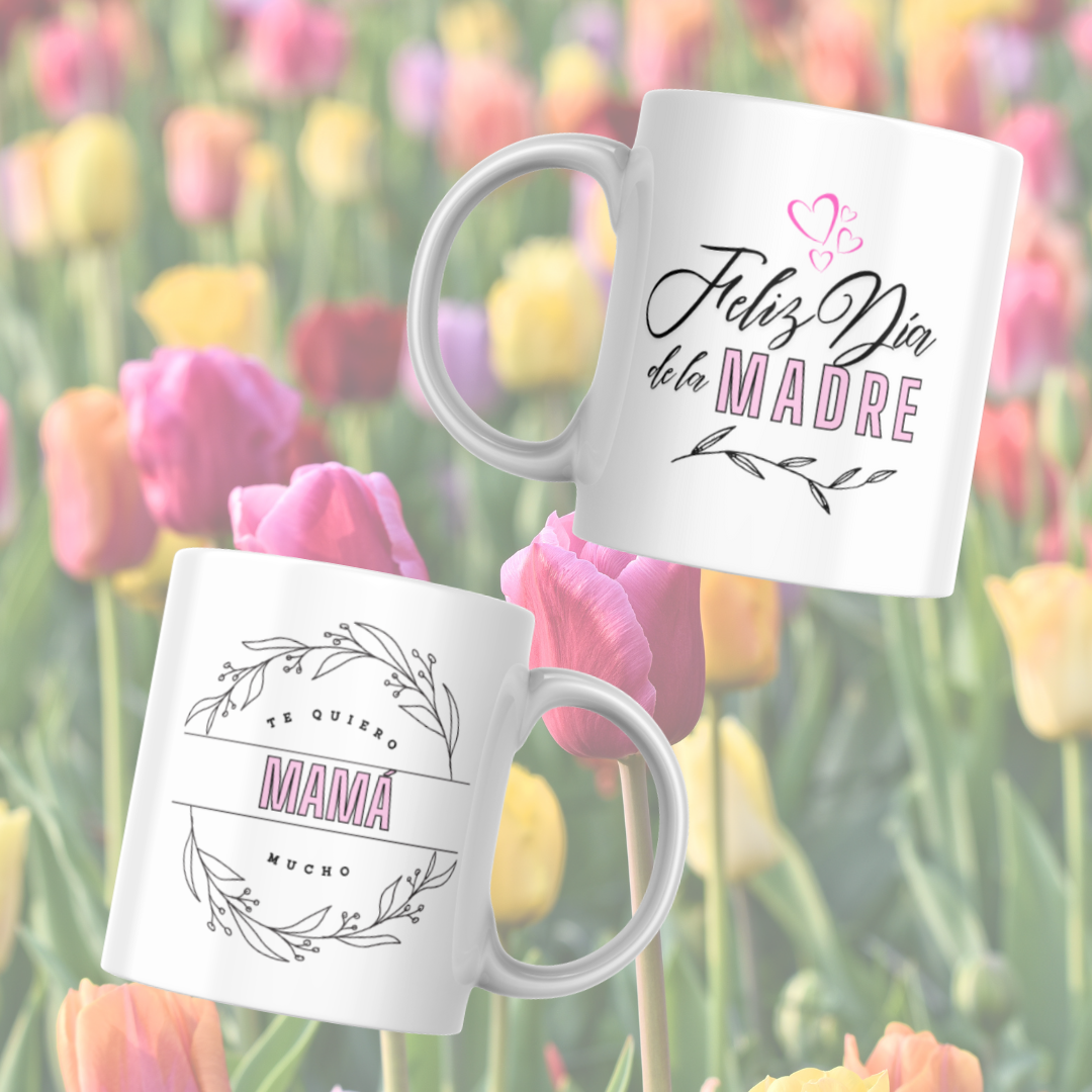 Taza "Feliz día del padre" "Feliz día de la madre"