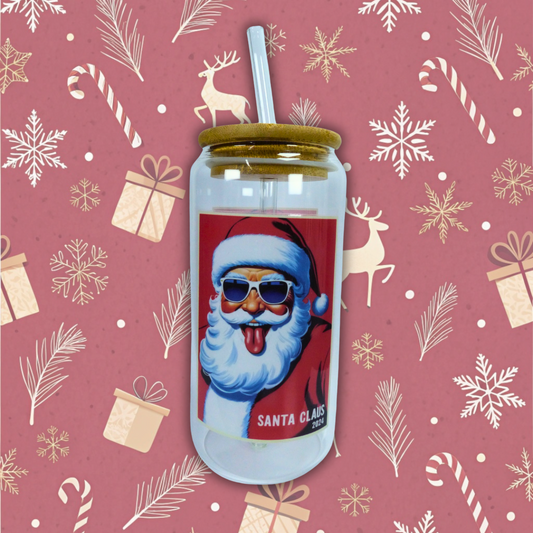 Vaso de cristal "Santa claus"