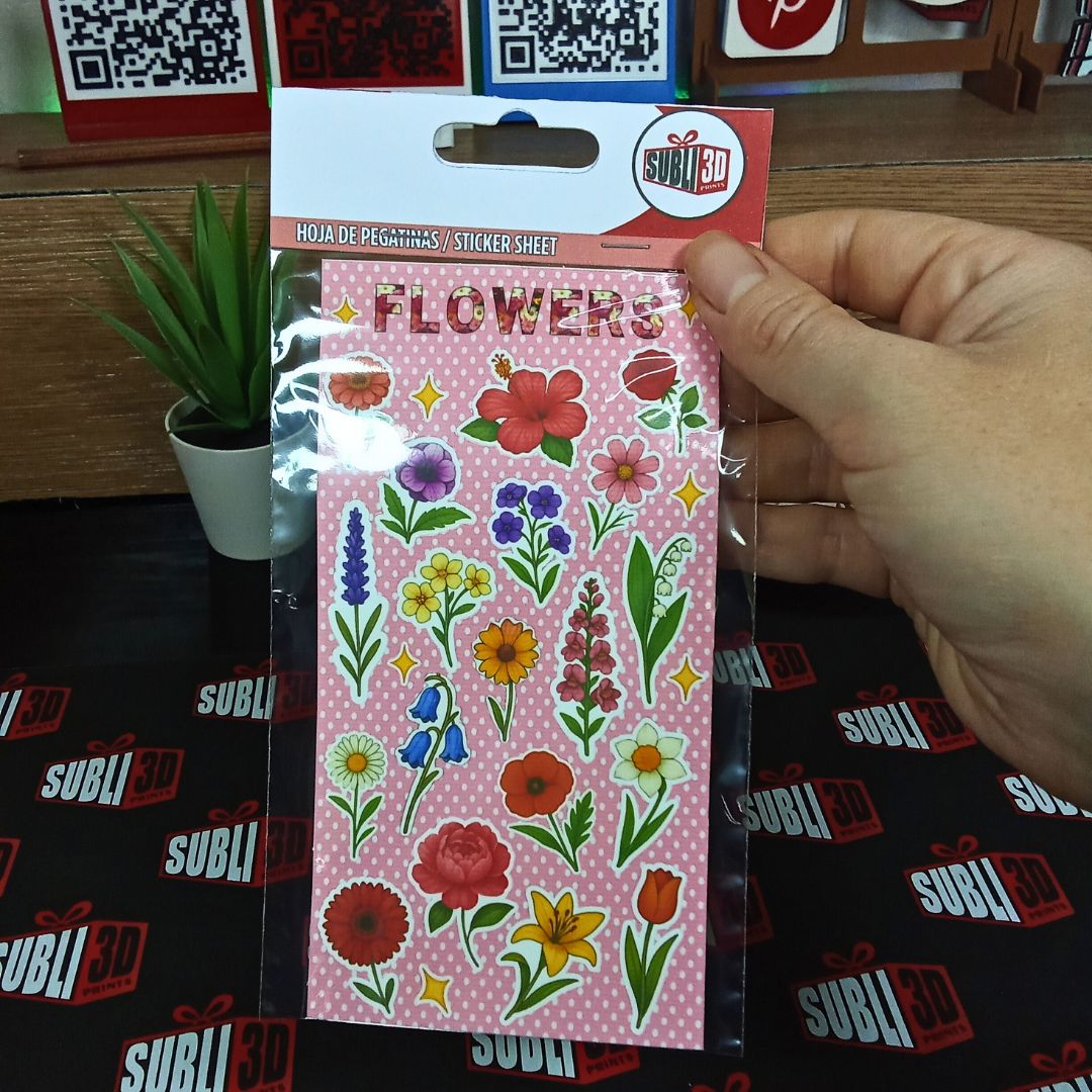 Hoja de Pegatinas varios diseños