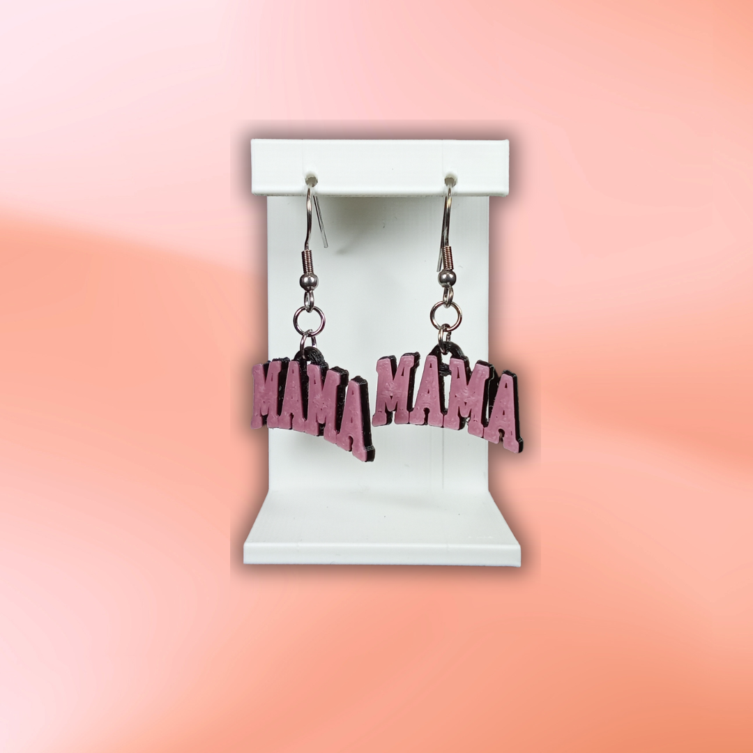 Pendientes 3D "Mama"