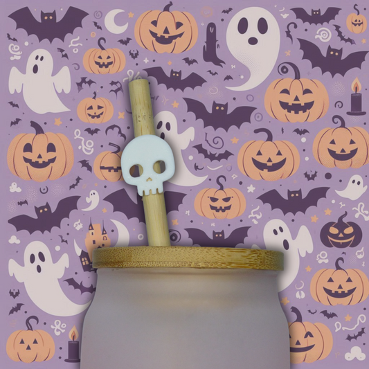 Accesorio pajita 3D "Calavera"