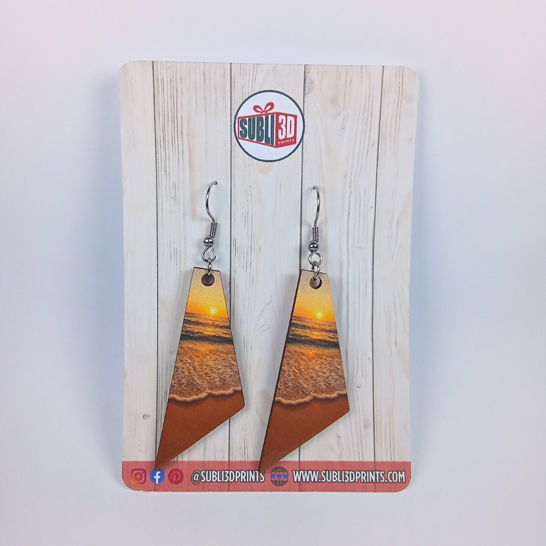 Pendientes "Beach sunset"