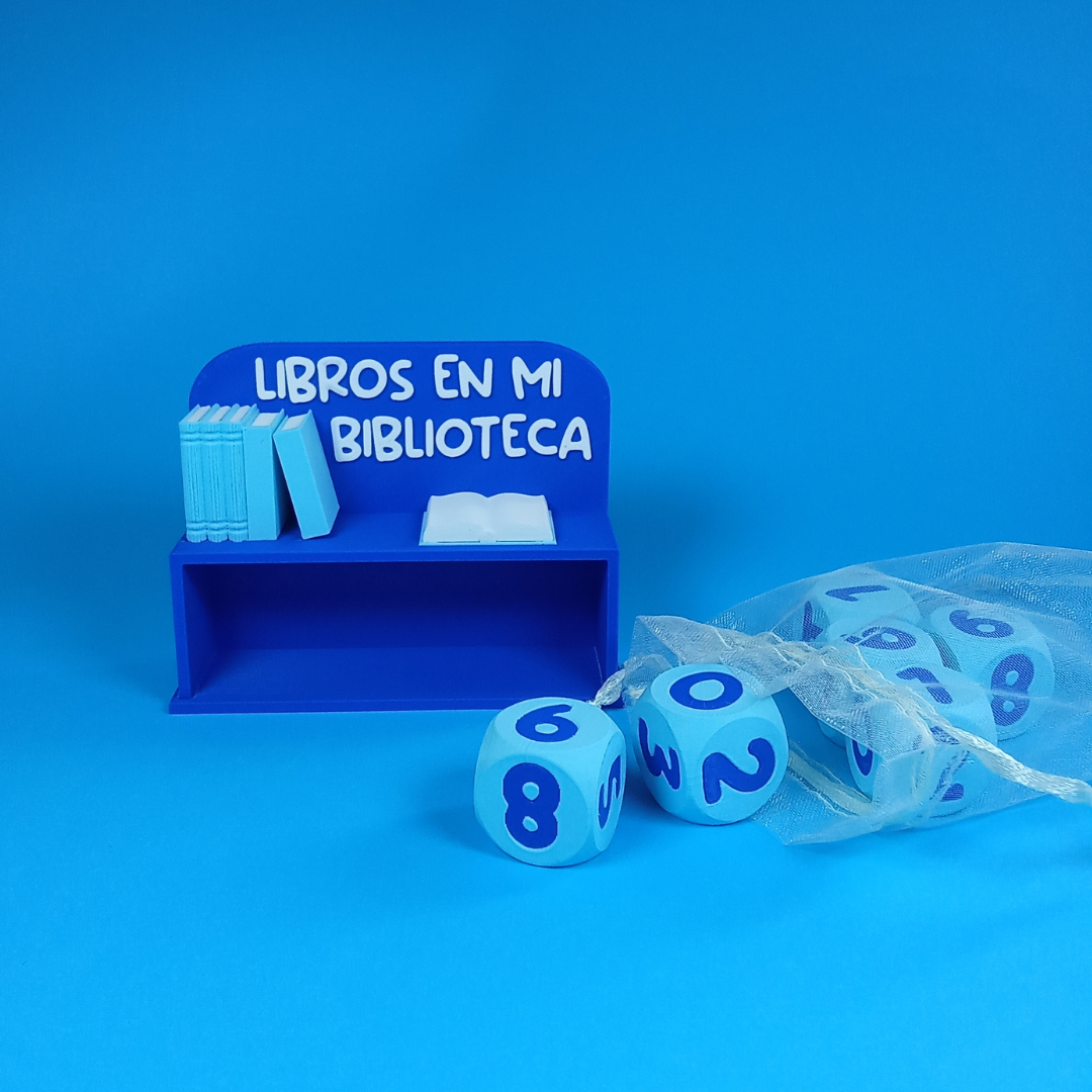 Contador de Libros en Mi Biblioteca – Adorno en Impresión 3D para Lectores