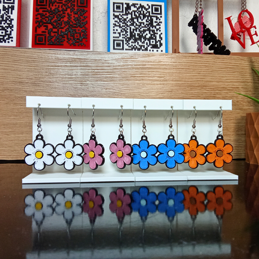 Pendientes 3D "Margarita"