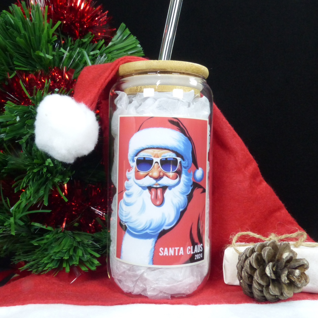 Vaso de cristal "Santa claus 2024"