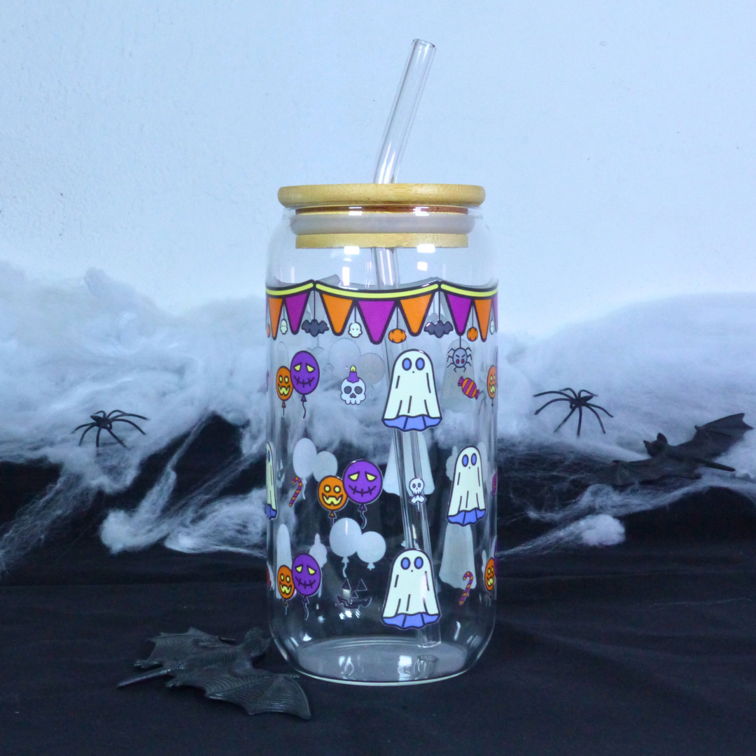 Vaso de cristal "Halloween fest"