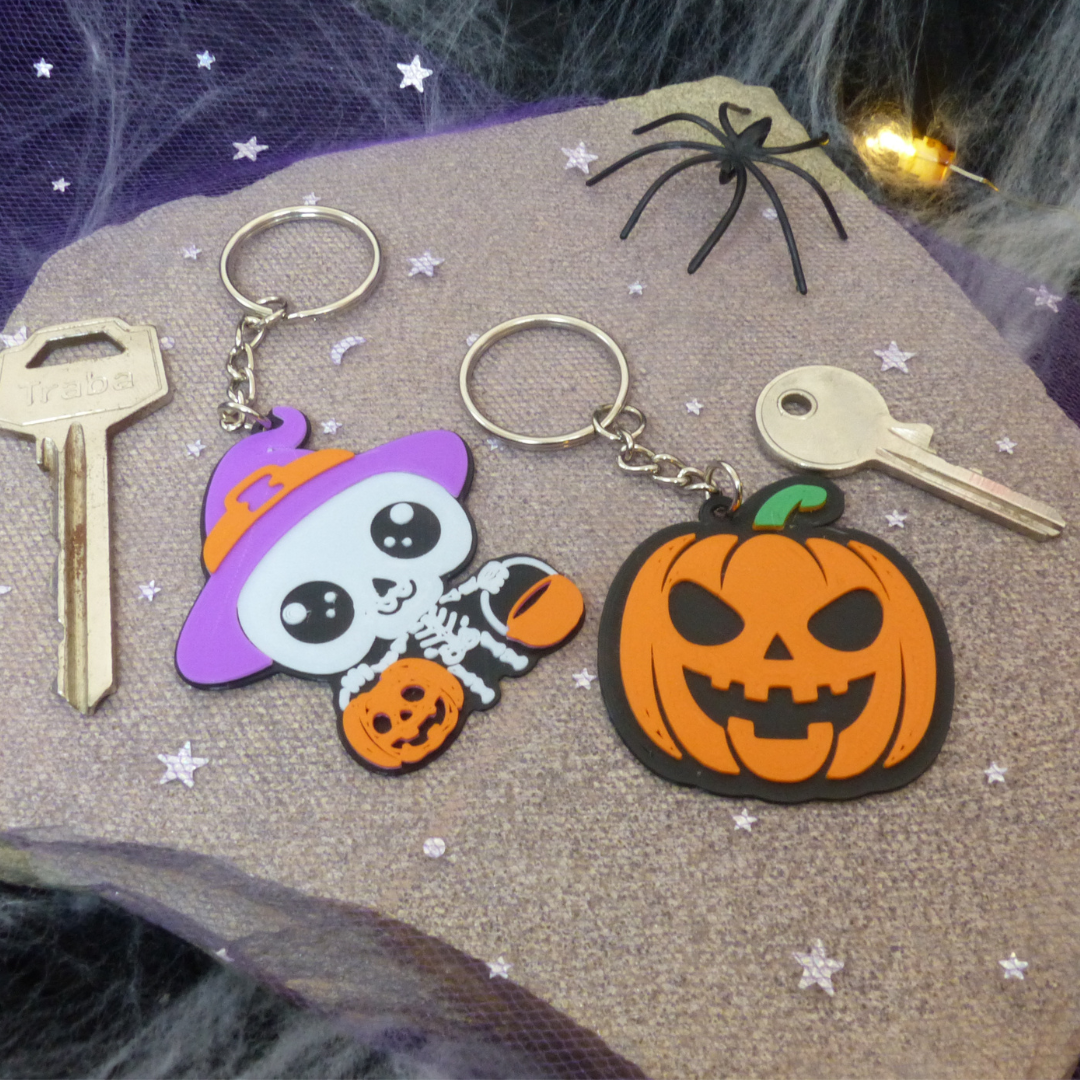Llavero 3D "Skeletonween"