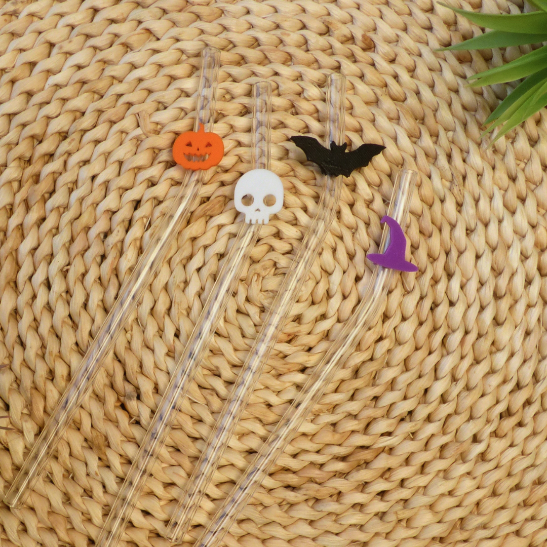 Accesorio pajita 3D "Calavera"
