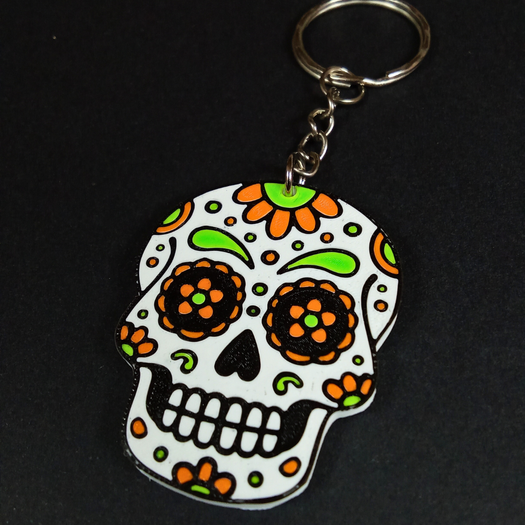 Llavero 3D "Calavera Mexicana"