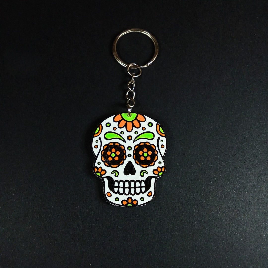 Llavero 3D "Calavera Mexicana"