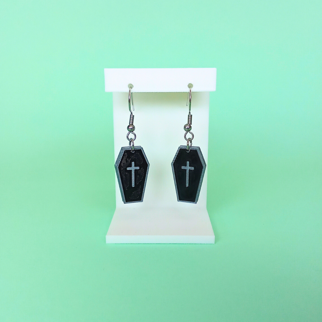 Pendientes 3D "RIP"
