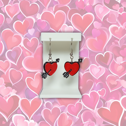 Pendientes 3D "San Valentín"