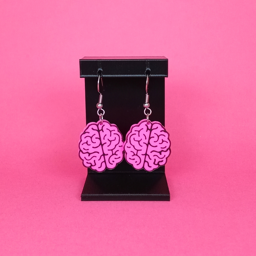 Pendientes 3D "Brain"