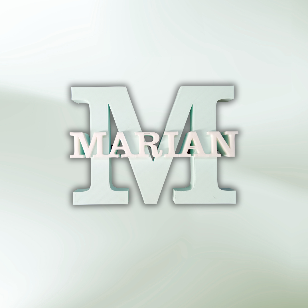 Nombre con inicial 3D