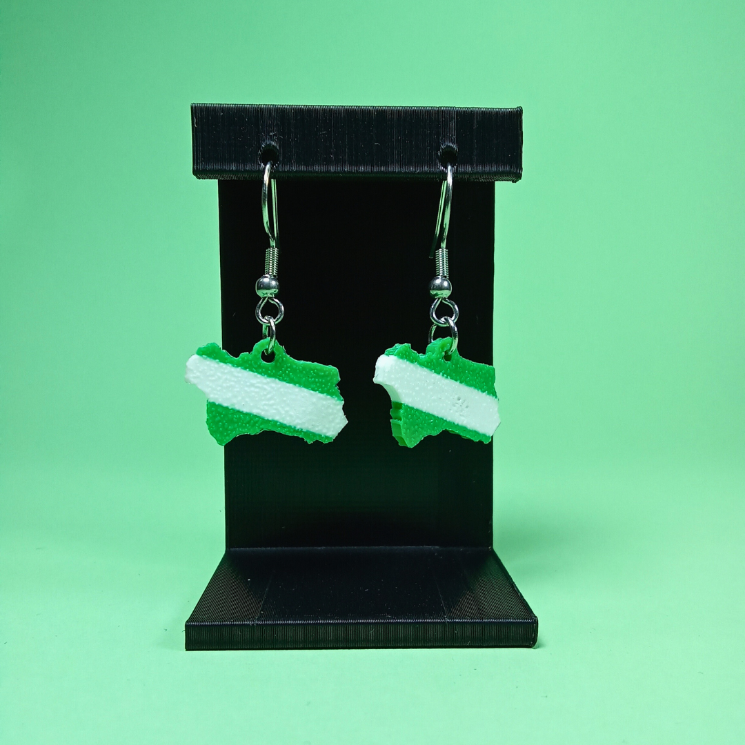 Pendientes 3D "Mapa de Andalucía"