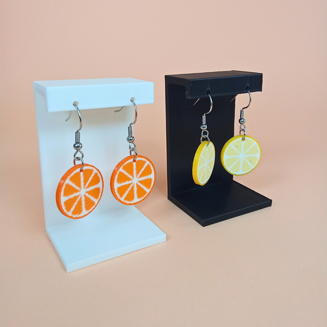 Pendientes 3D "Cítricos"