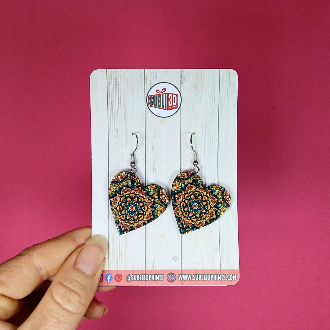 Pendientes "Mandala Heart"