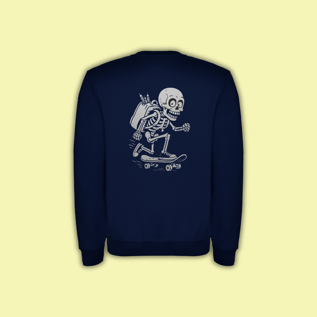 Sudadera Clasica Infantil Esqueleto vuelta al cole