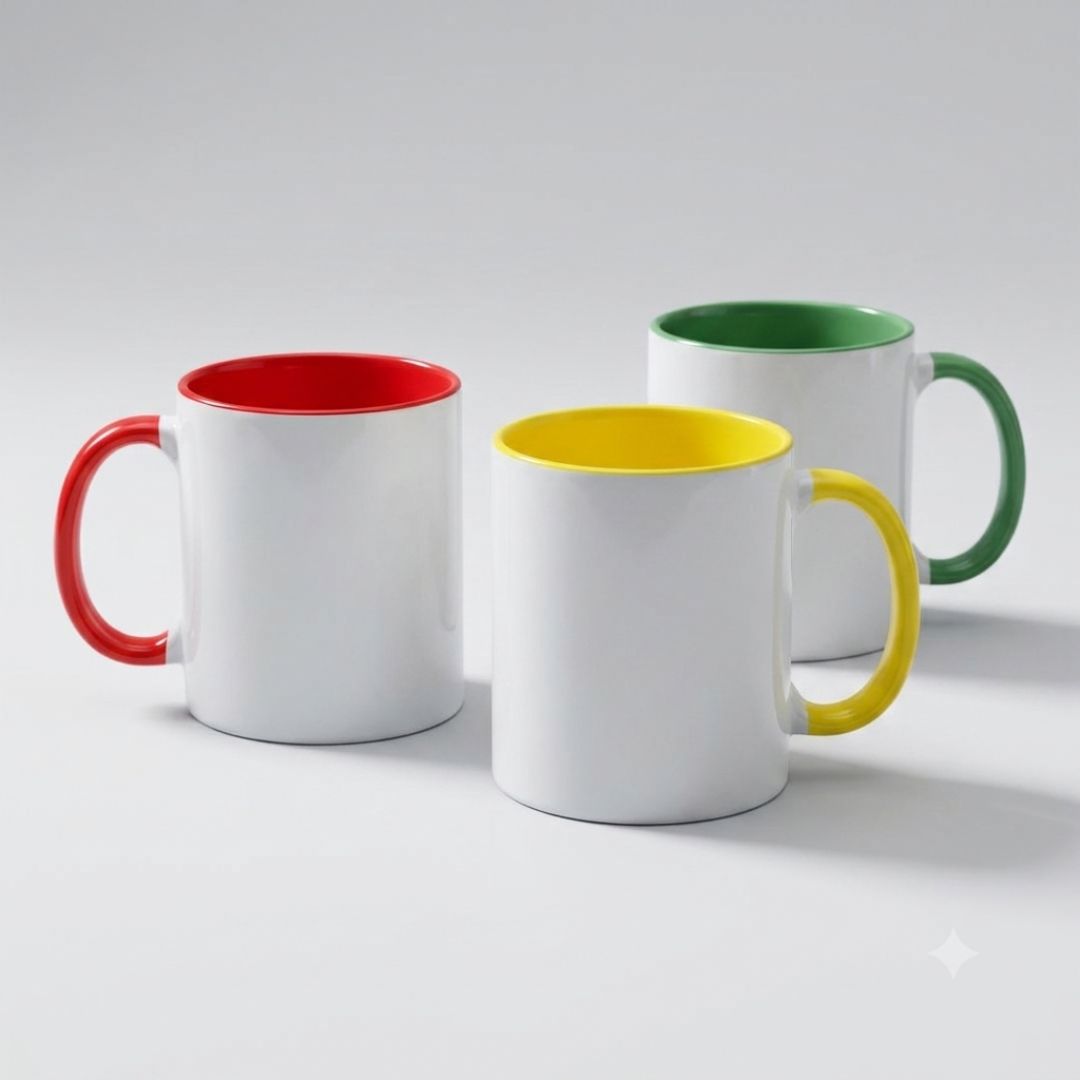 Taza bicolor interior y asa personalizada