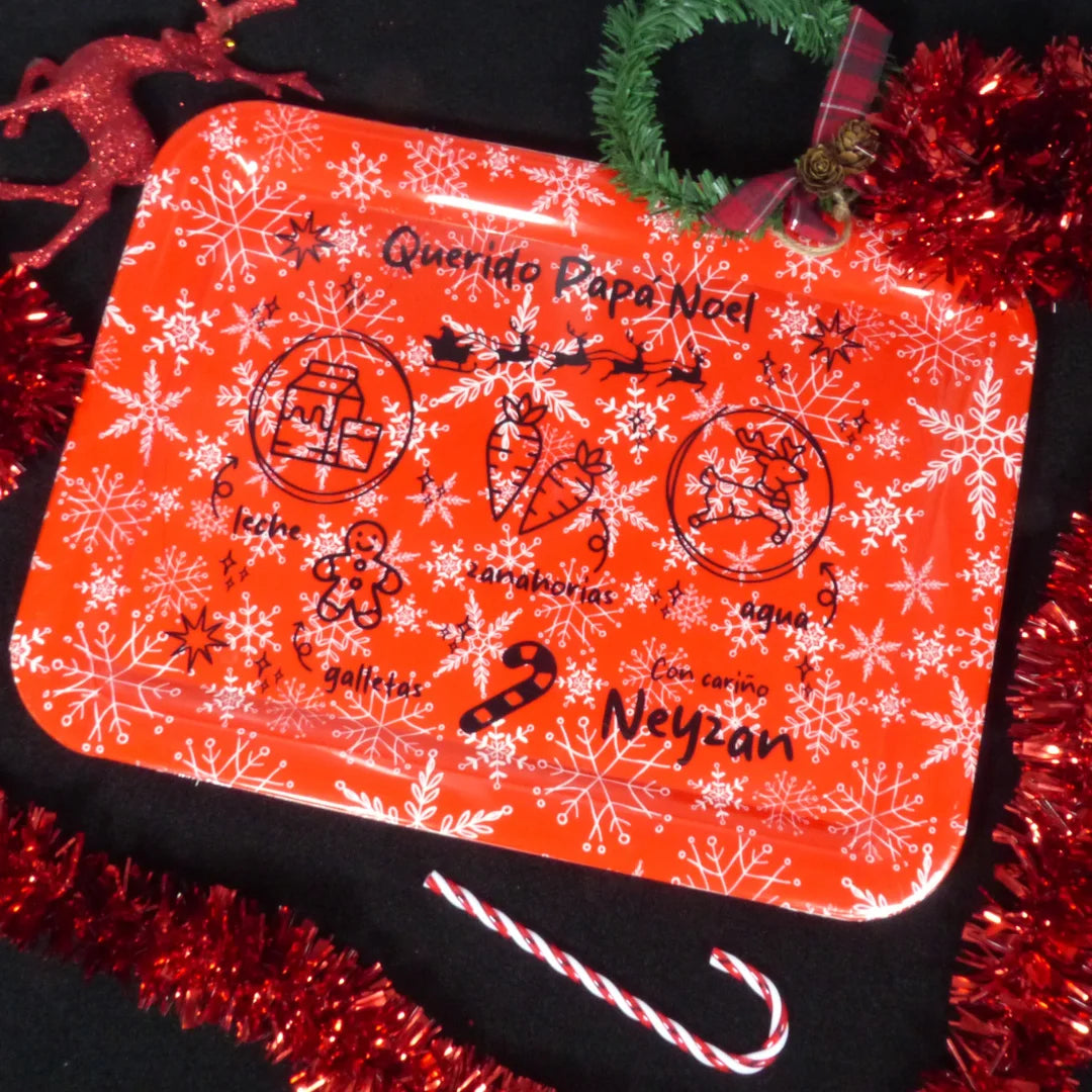 Bandeja Papá noel personalizada con nombre - Product Image