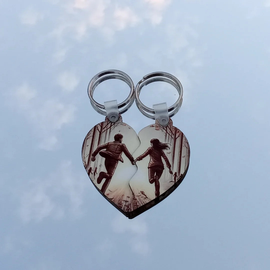 Llavero Corazón partido personalizado - Product Image