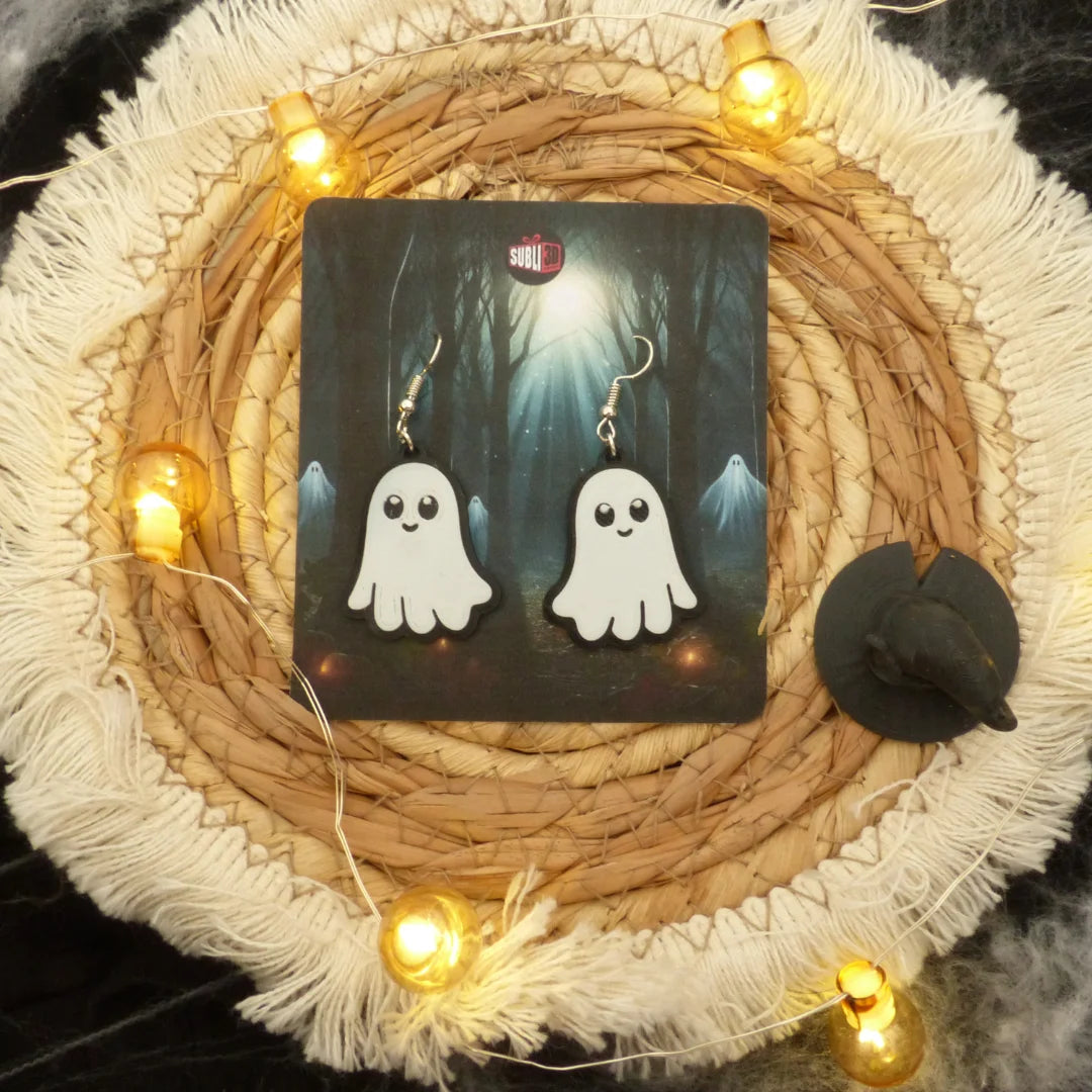 Pendientes 3D "Cute ghost" - Product Image