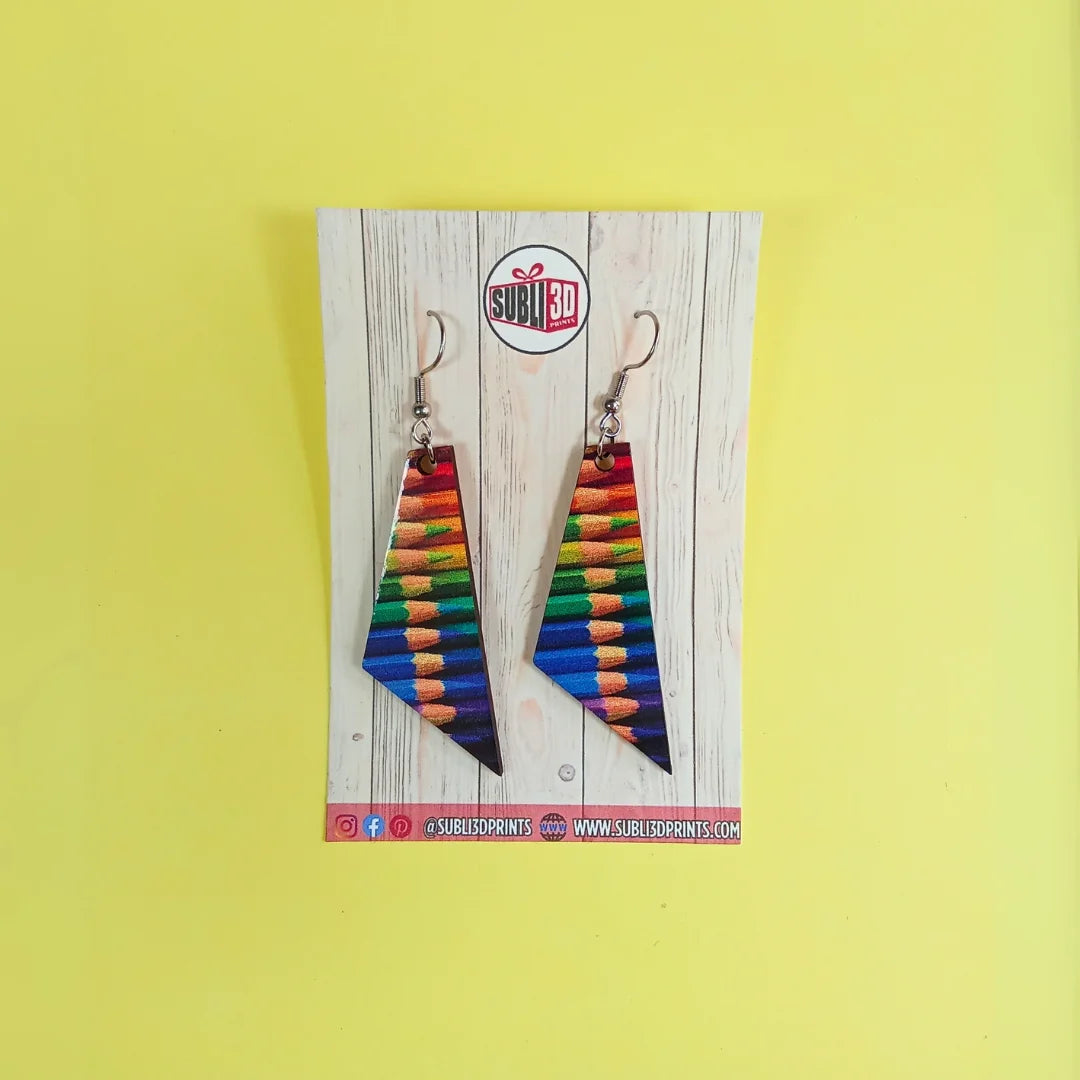 Pendientes "Lápices de colores" - Product Image