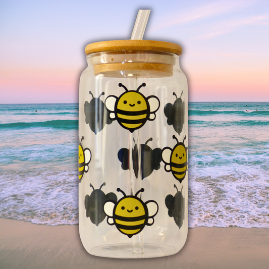 Vaso de cristal "Sweet bee"