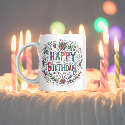 Taza "Happy birthday"