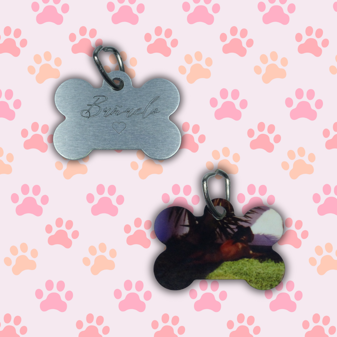 Chapa de mascota personalizada