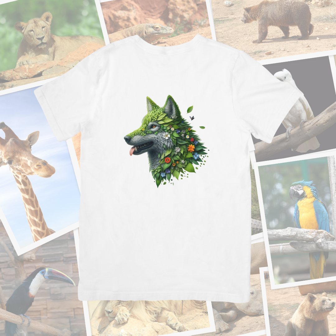 Camiseta "Lobo naturaleza"