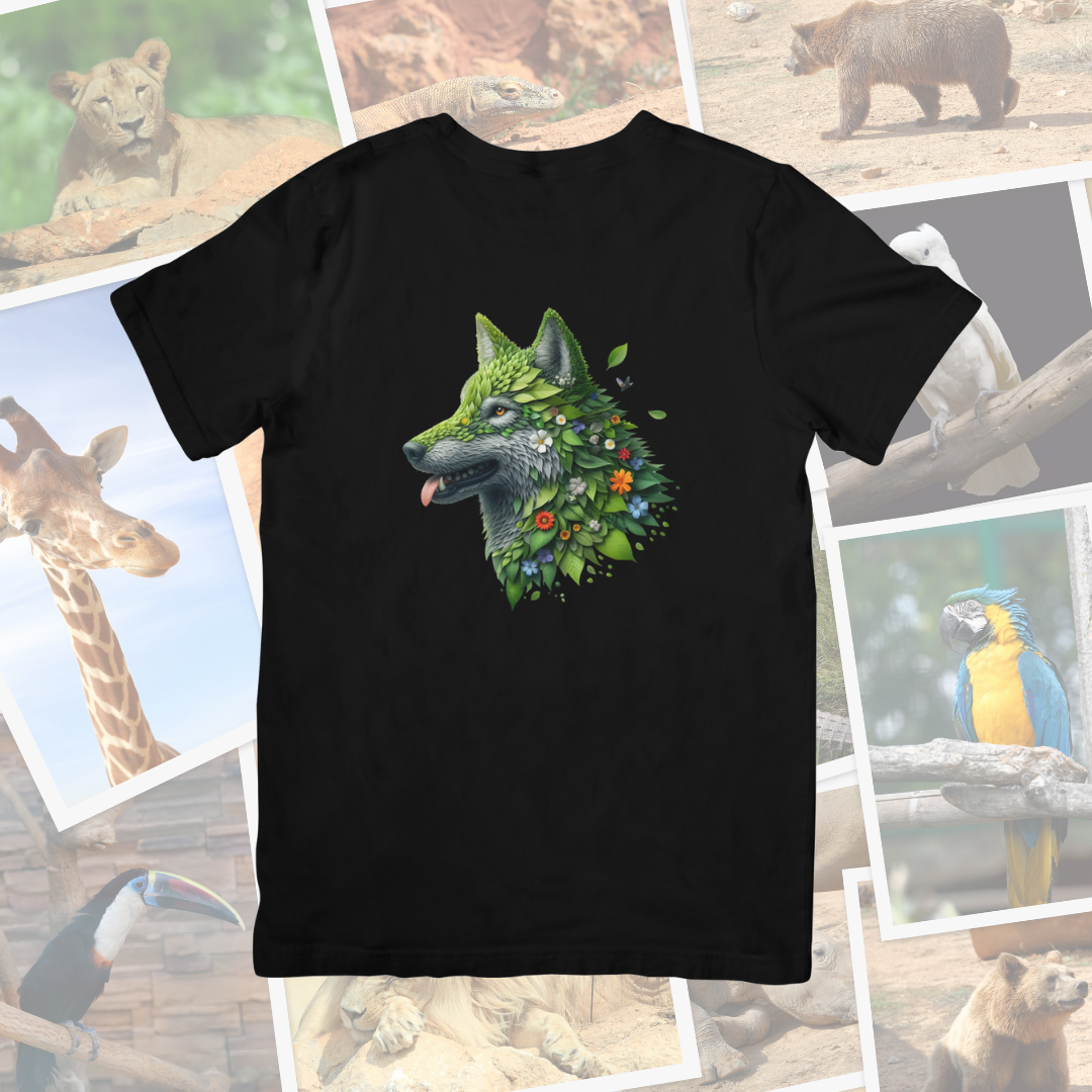 Camiseta "Lobo naturaleza"