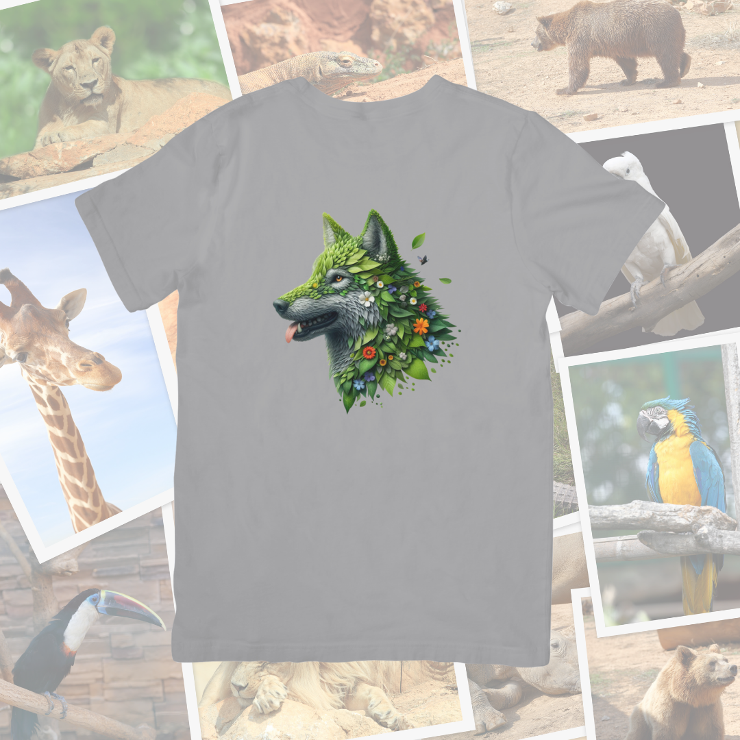 Camiseta "Lobo naturaleza"