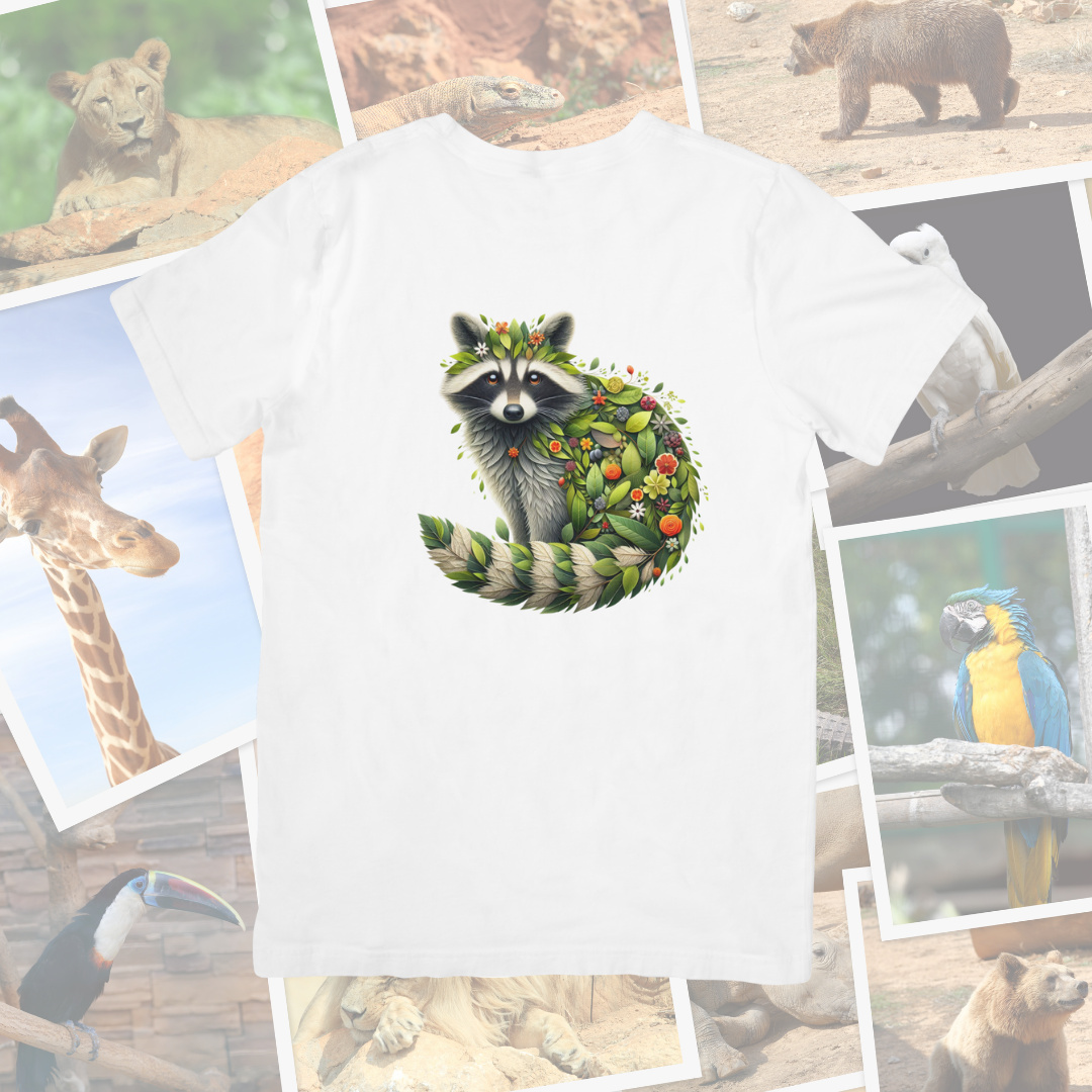 Camiseta "Mapache naturaleza"