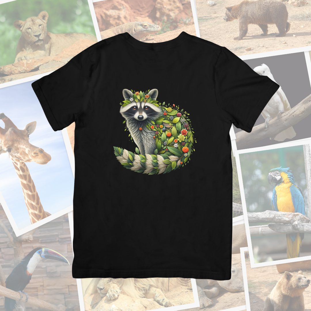 Camiseta "Mapache naturaleza"