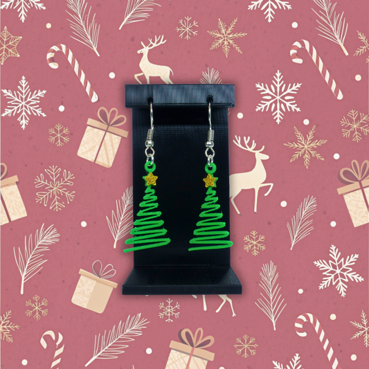 Pendientes "Elegant tree christmas"