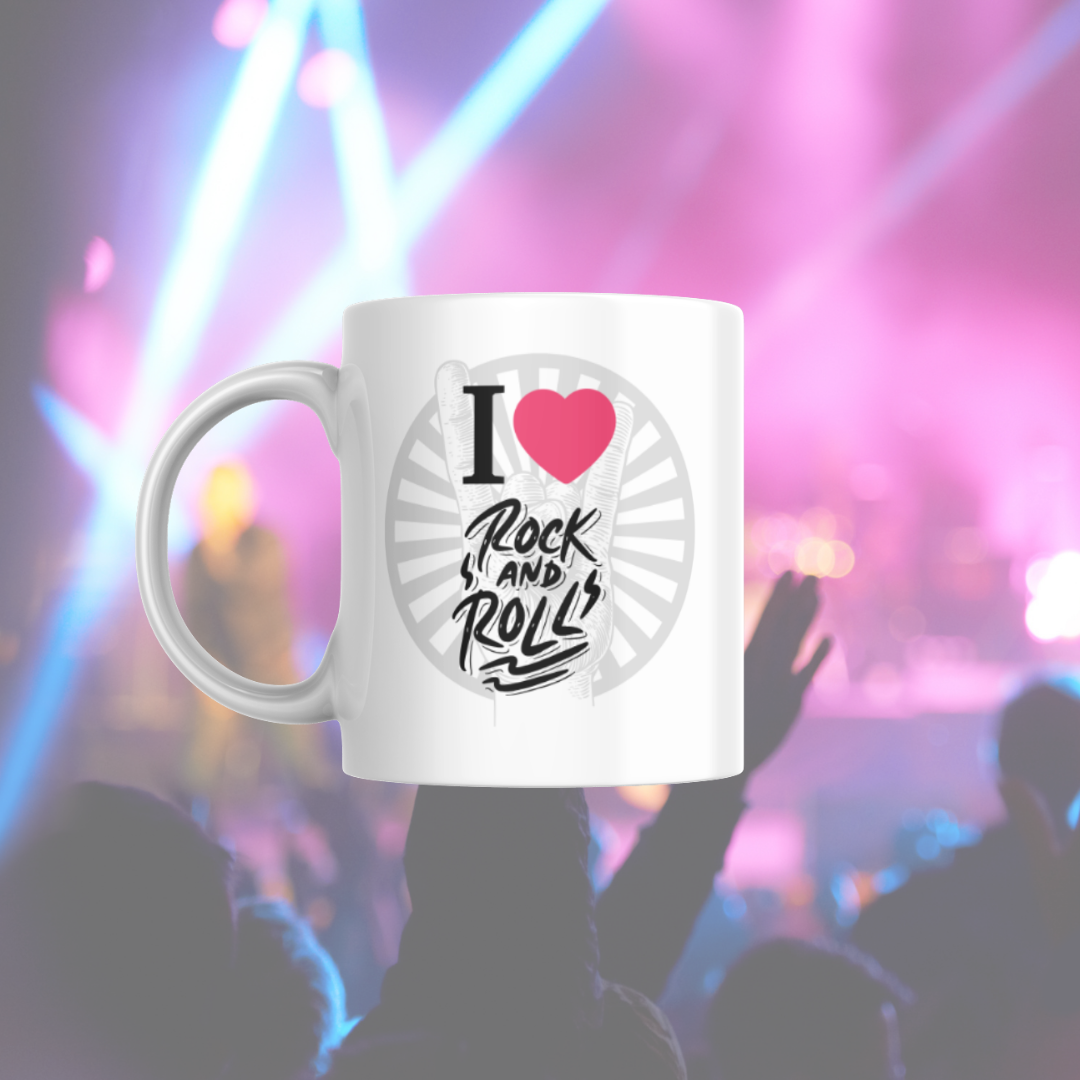 Taza "I love rock and roll"