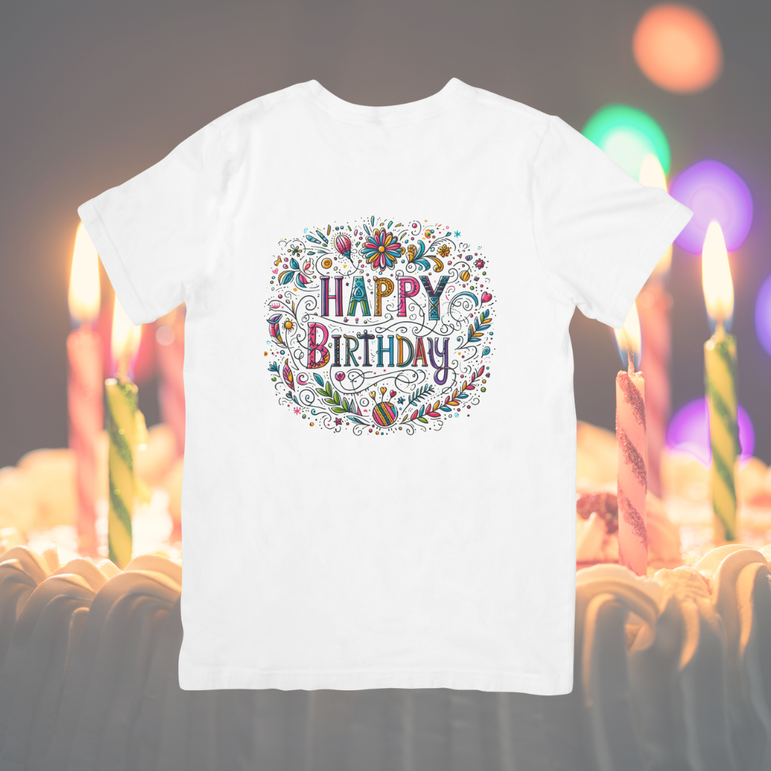 Camiseta "Happy birthday"