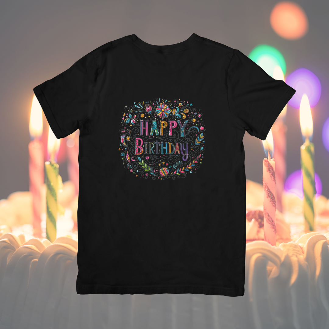 Camiseta "Happy birthday"