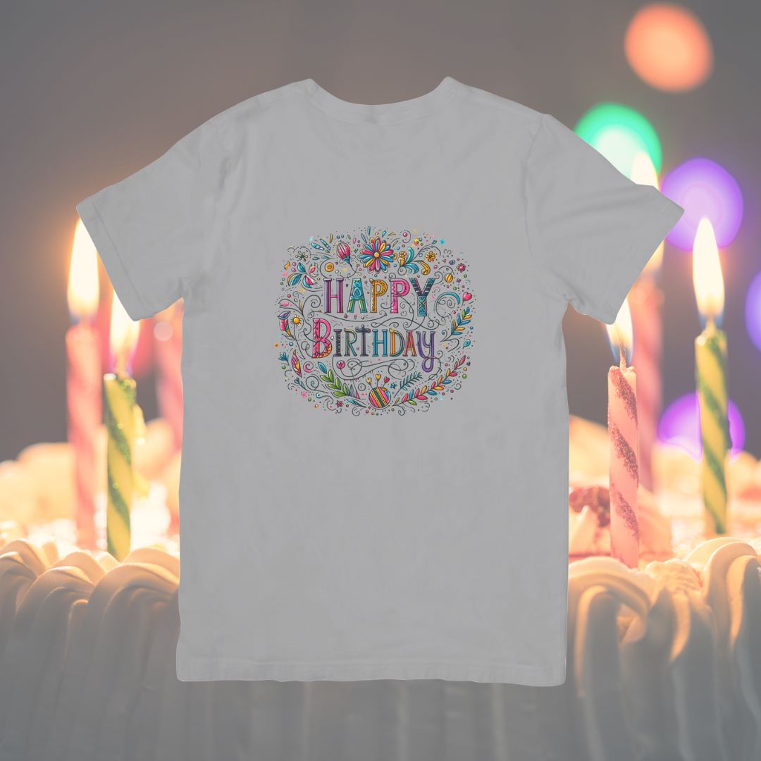 Camiseta "Happy birthday"