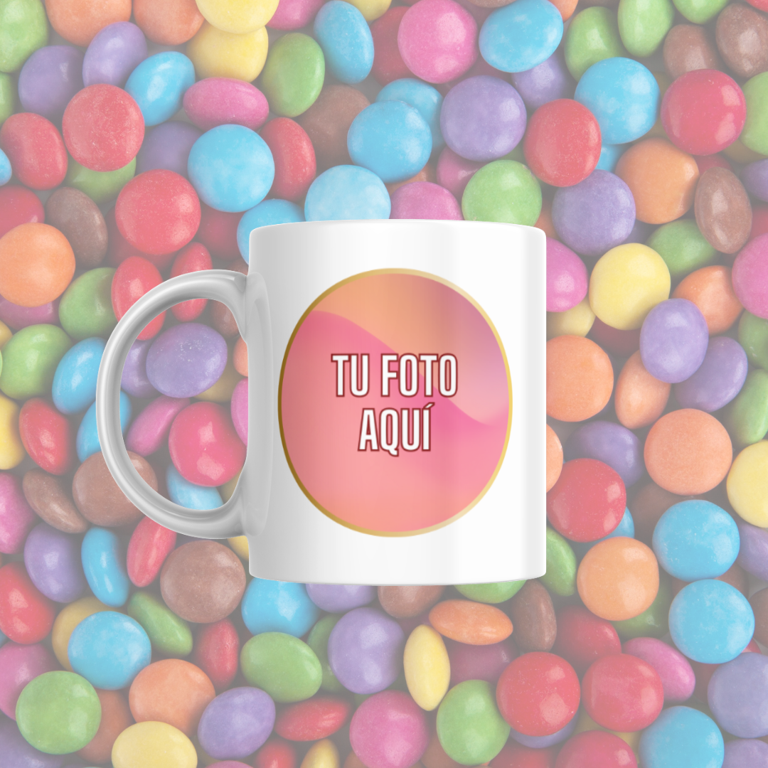 Taza "Tu foto aquí" varias formas