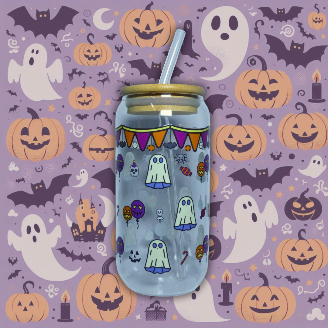 Vaso de cristal "Halloween fest"