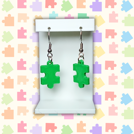 Pendientes "Pieza de puzzle" varios colores