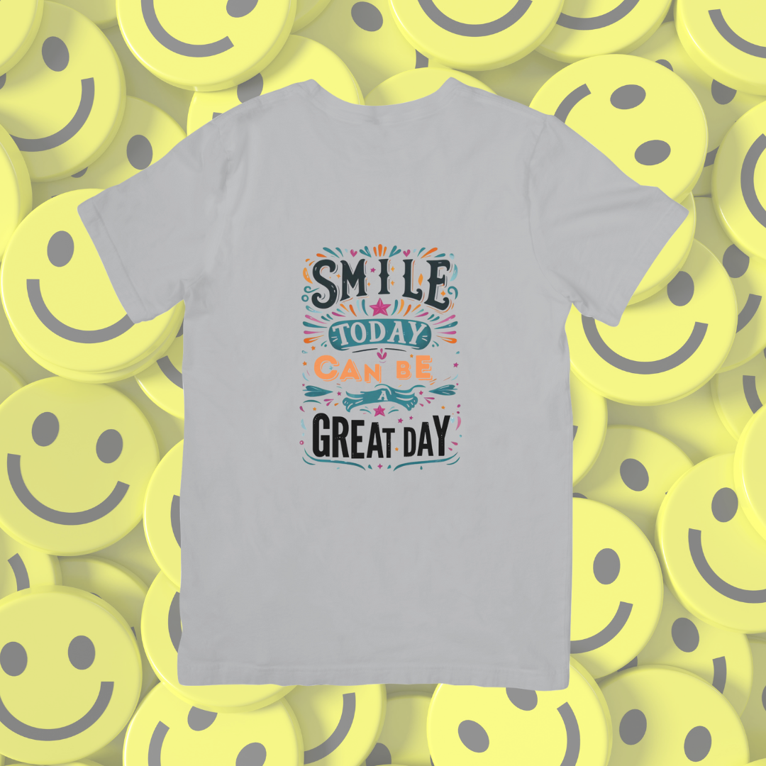 Camiseta "Smile, today can be a great day"