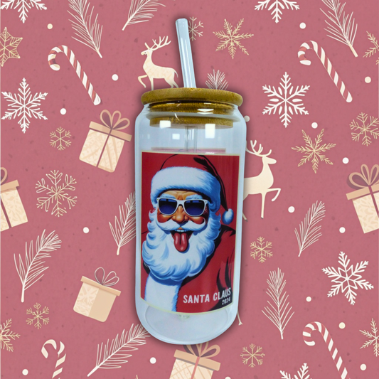 Vaso de cristal "Santa claus 2024"