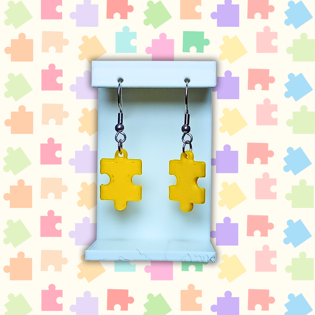 Pendientes "Pieza de puzzle" varios colores