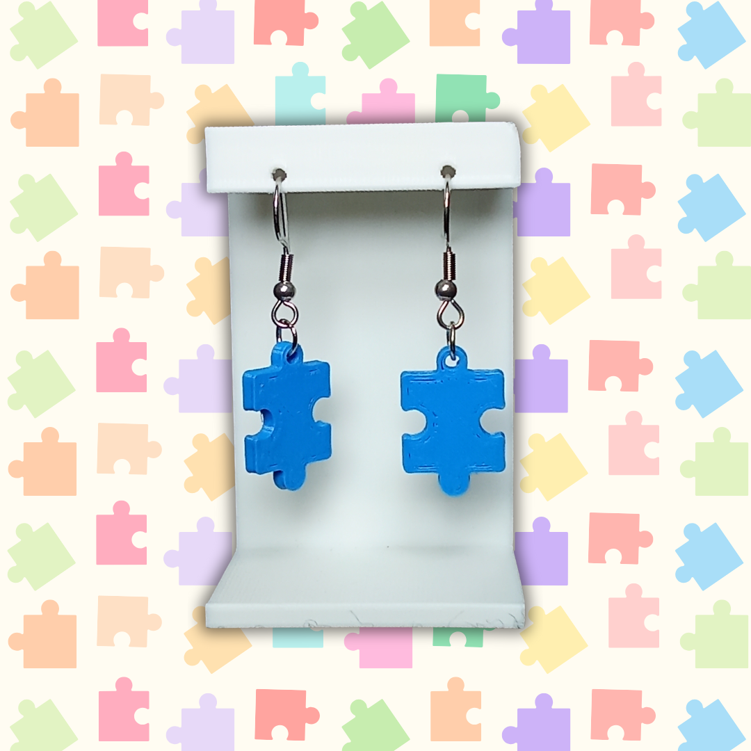 Pendientes "Pieza de puzzle" varios colores