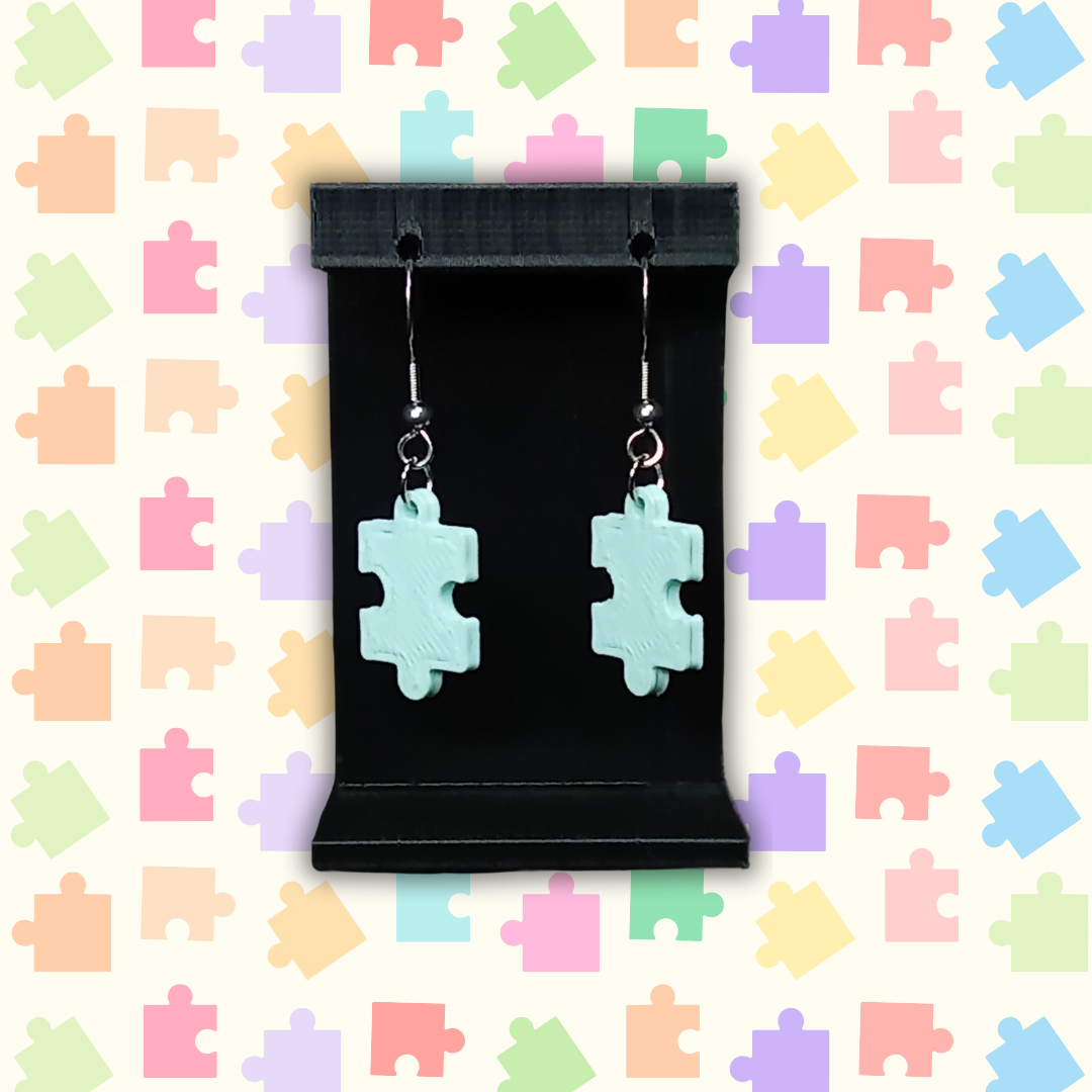 Pendientes "Pieza de puzzle" varios colores