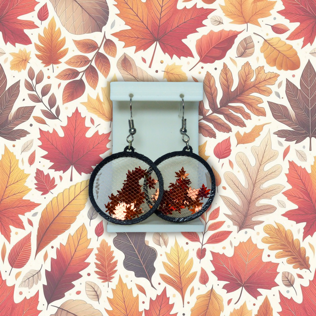 Pendientes "Autumn circle"