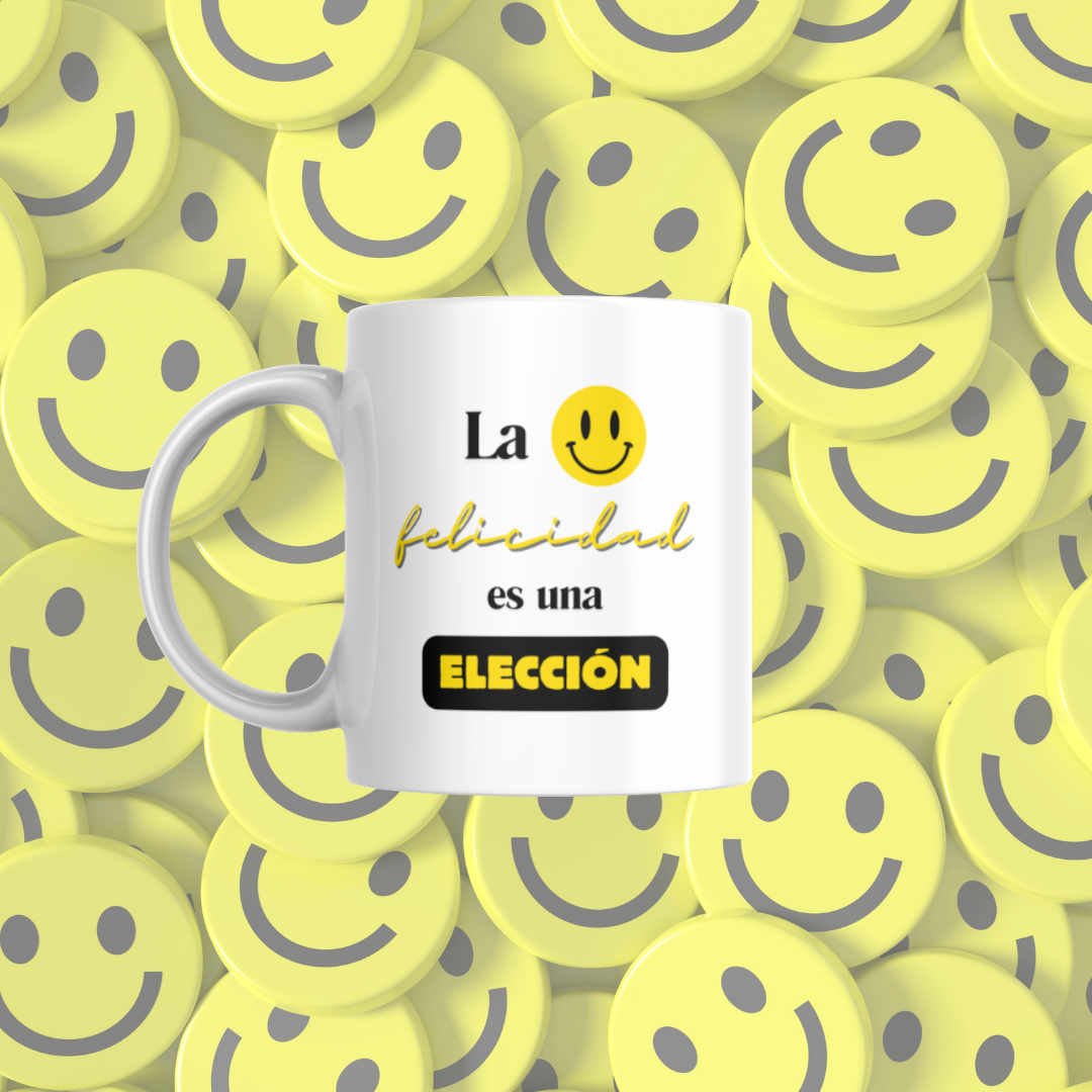 Taza "La felicidad es una elección"